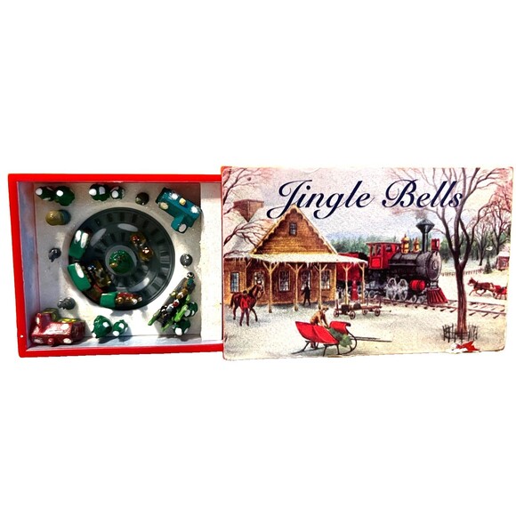 Mr Christmas Matchbox Melodies Musicbox Animated Jingle Bells - Picture 3 of 3